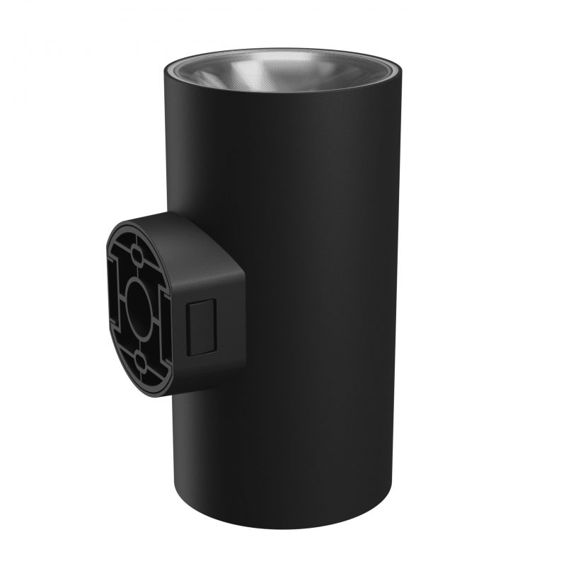 Aplica 2 sensuri TORRE 18W CCT 230V IP54 rotunda neagra