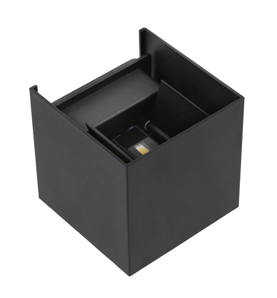 Aplica exterior CCT 7W 540lm IP54 IK08 4000K patrata neagra