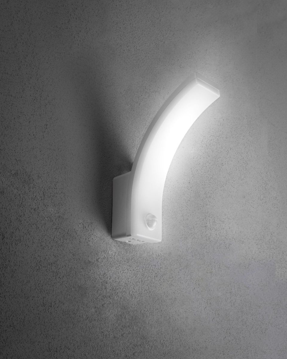Aplica NICE LED cu senzor 20W 1900lm 4000K IP65 alba