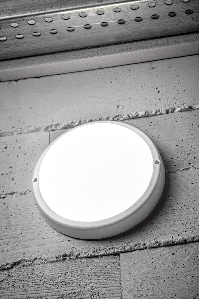 Aplica rotunda KODO 18W 1620lm 4000K IP54 IK10 alba