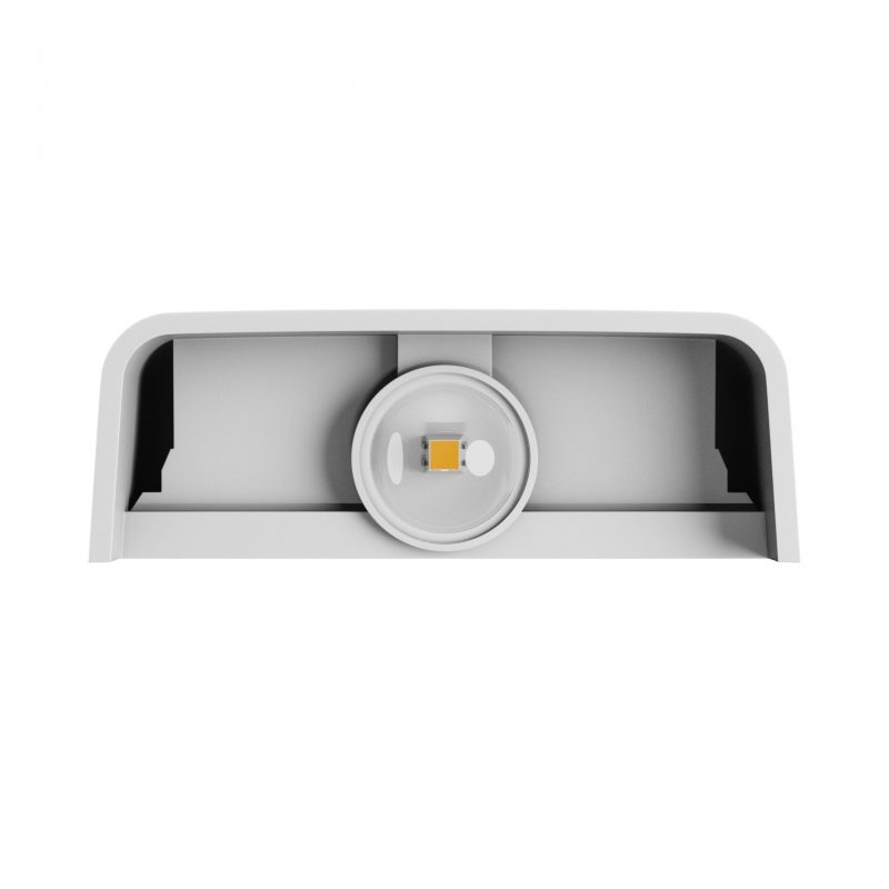 Aplica sus-jos LUNARIX 2W CCT 230V IP54 alba