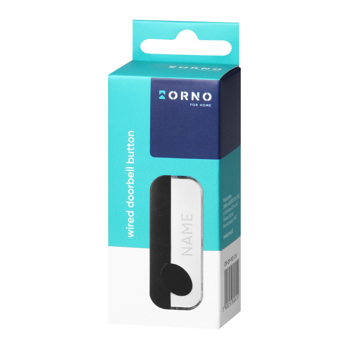Buton sonerie 230V IP44 Negru