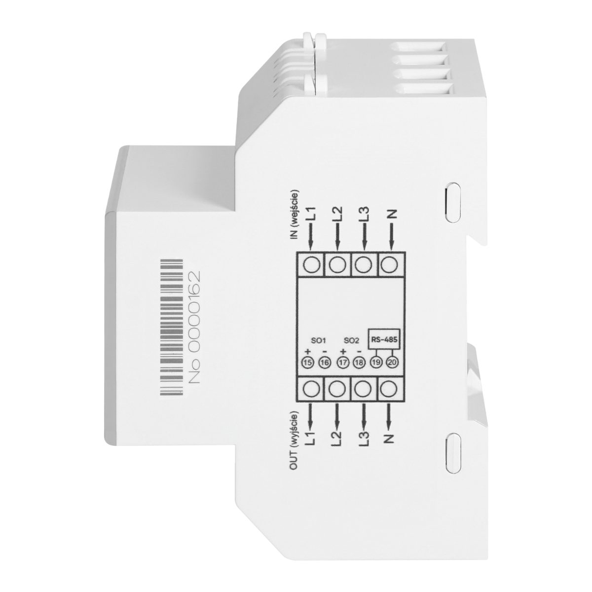 Contor 3-Faze 100A RS-485 MID 4 module DIN TH-35mm compatibil fotovoltaice