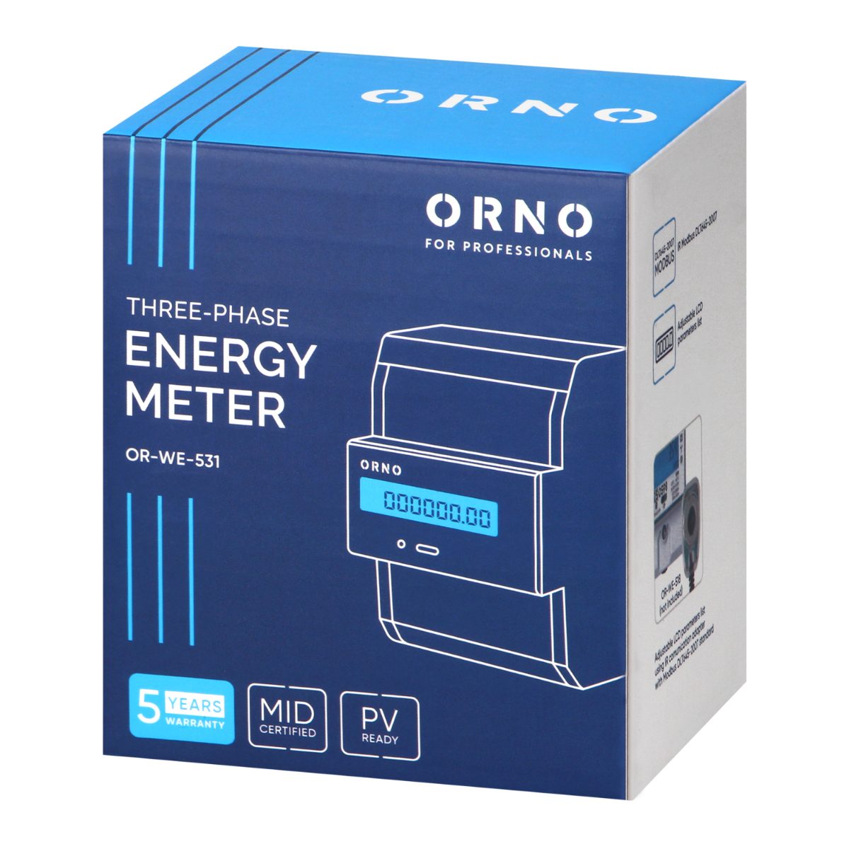Contor 3-Faze 80A 4.3 module certificare MID DIN TH-35mm