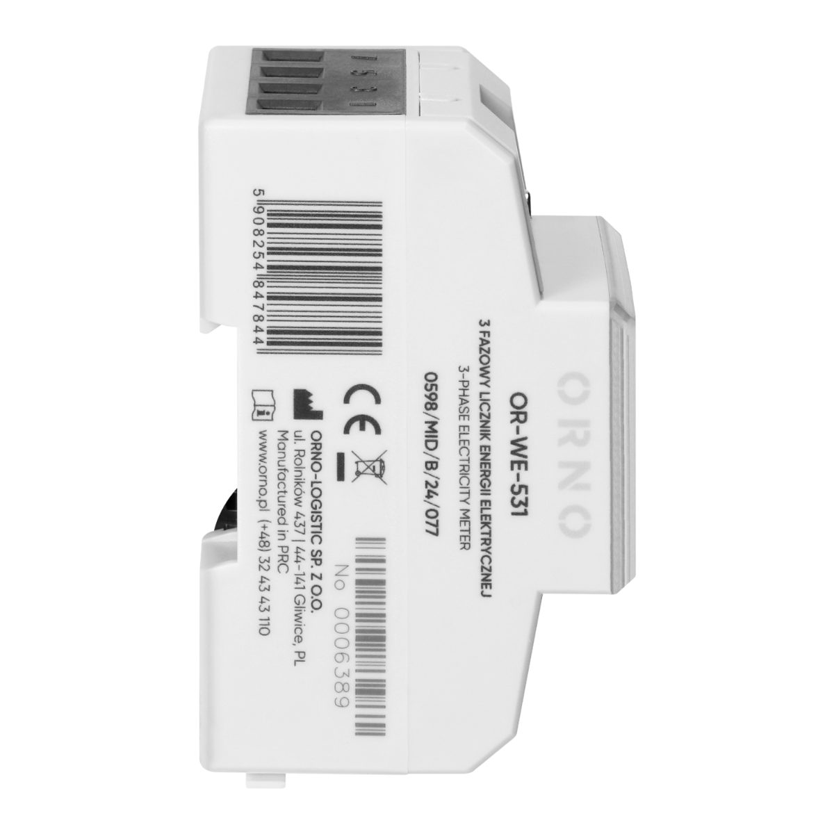 Contor 3-Faze 80A 4.3 module certificare MID DIN TH-35mm