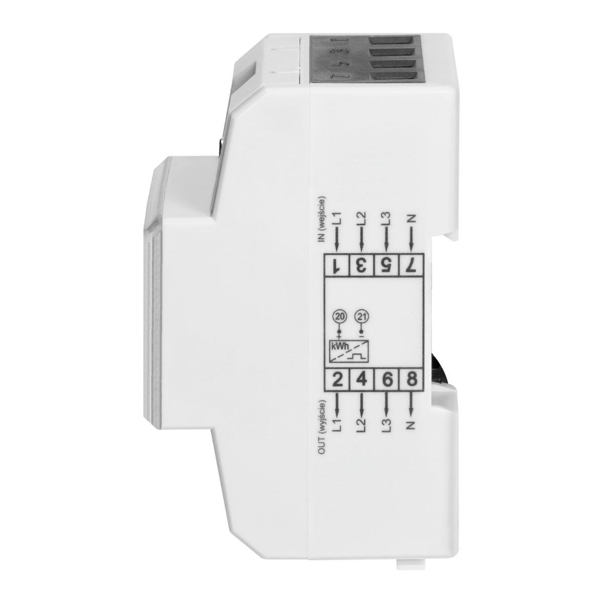 Contor 3-Faze 80A 4.3 module certificare MID DIN TH-35mm
