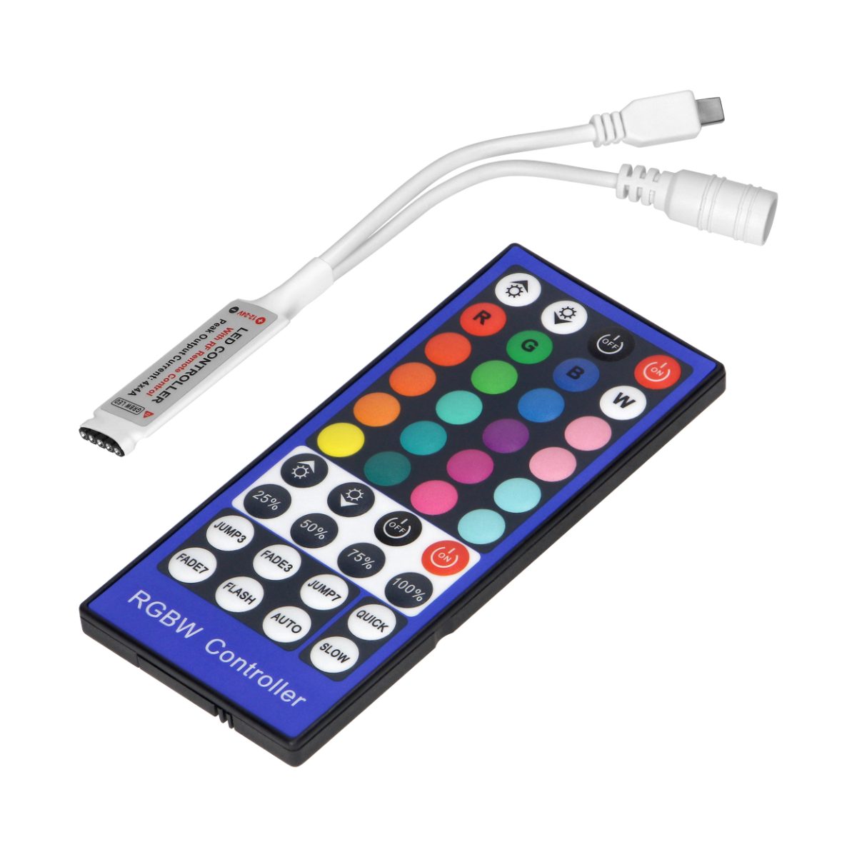Controller banda LED RGBW cu telecomanda IR 40 butoane 12V 8A 96W