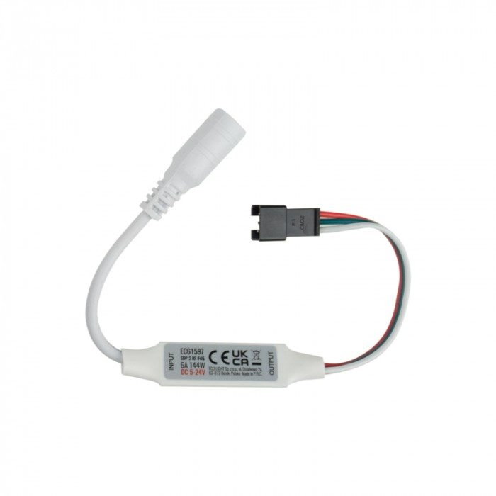 Controller + telecomanda IC Digital RGB SDP-2 RF Touch 6A DC5-24V