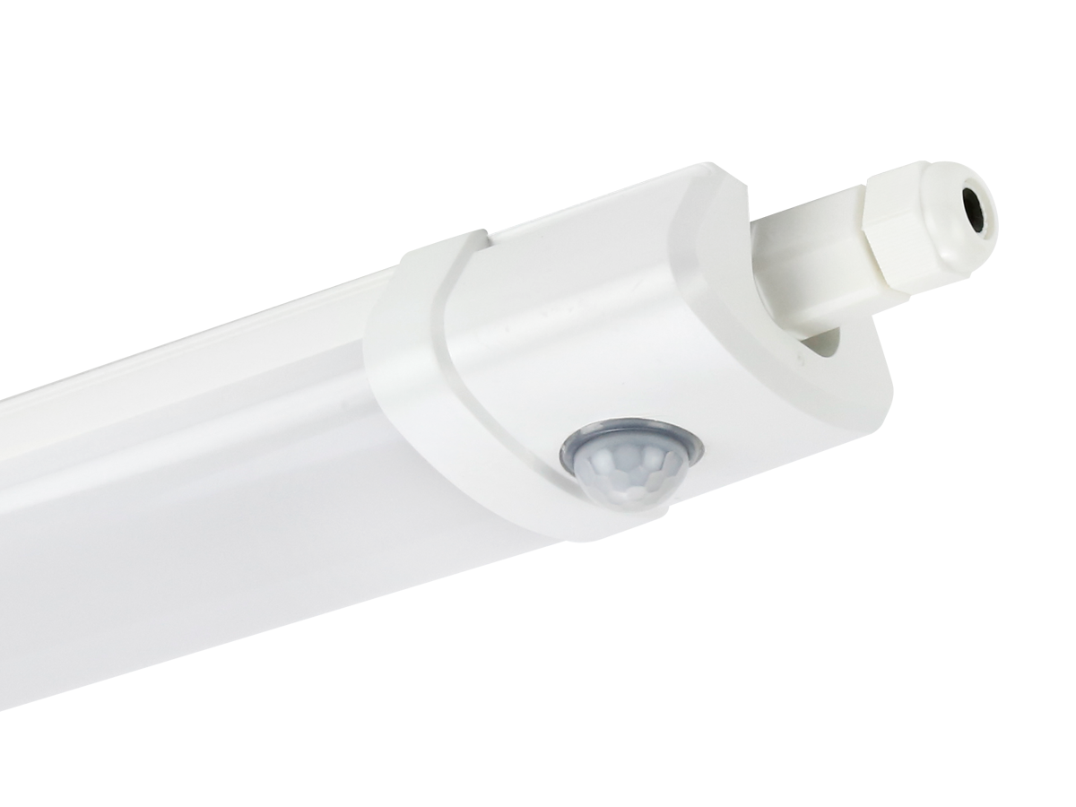 Corp de iluminat etans LED TRI-PROOF cu senzor PIR, 30 W, 3600 lm, 65 cm