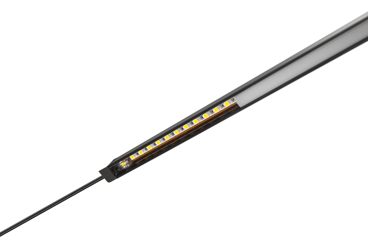 Corp LED MICROLINE Free Cut 2 m, 12V DC, 15W, 224lm, lumina neutra 4000K, antracit