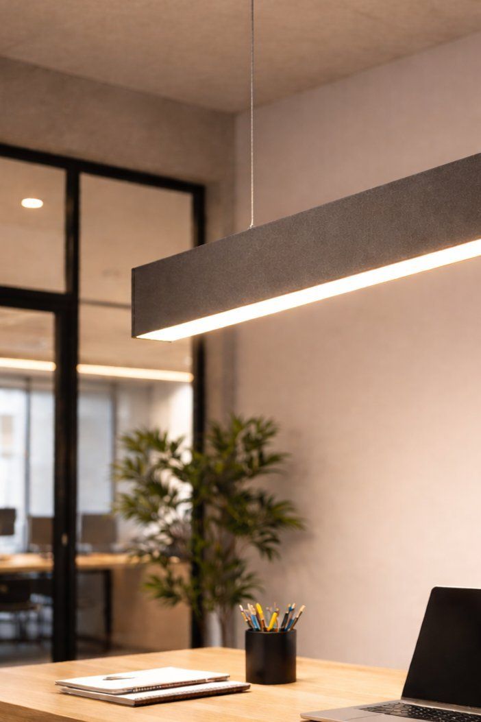 Corp liniar LUNA LED 40W 4800lm CCT AC220-240V AL/PC 120cm negru