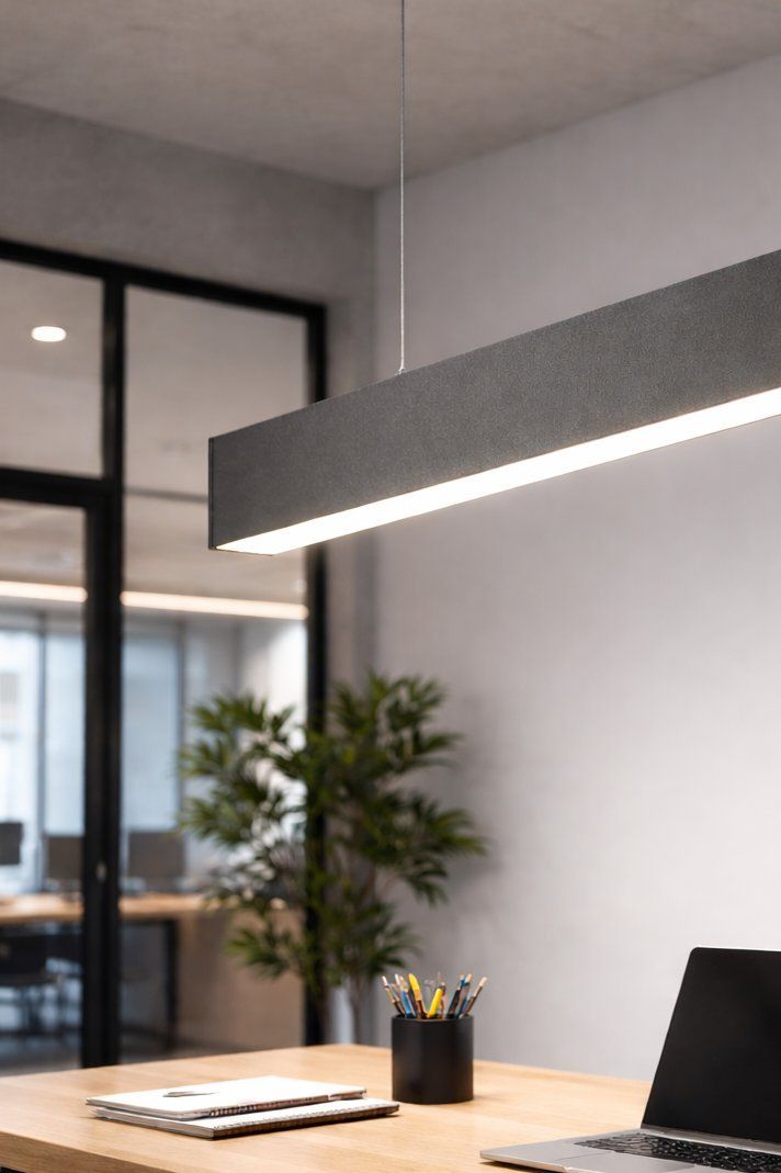 Corp liniar LUNA LED 40W 4800lm CCT AC220-240V AL/PC 120cm negru
