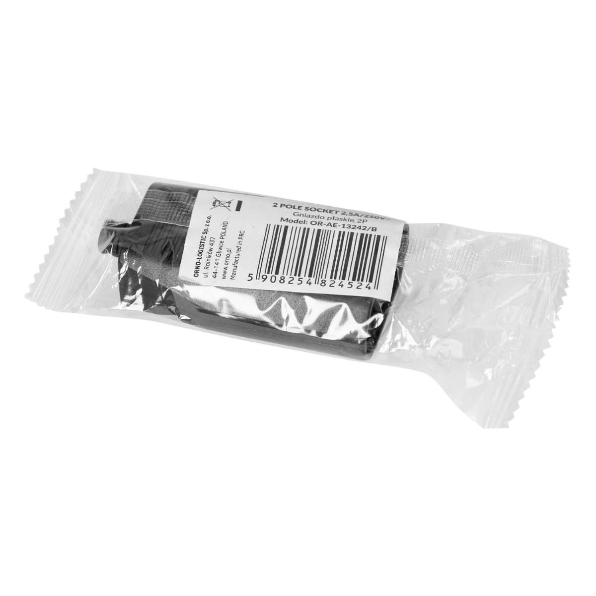 Cupla PVC NEAGRA fara CP 2.5A 250V