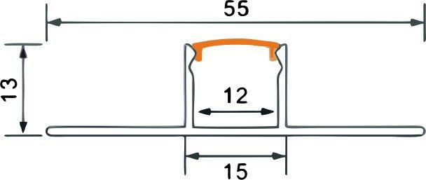 Dispersor alb laptos pentru profil rigips GP02