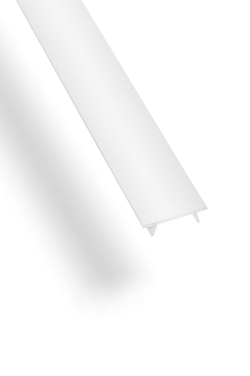 Dispersor plat alb-mat pentru profil GLAX 3M (incastrat - colt)