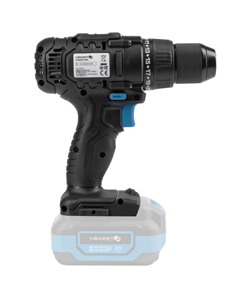 Filetanta percutie 50 Nm 18 V + baterie de 2 Ah
