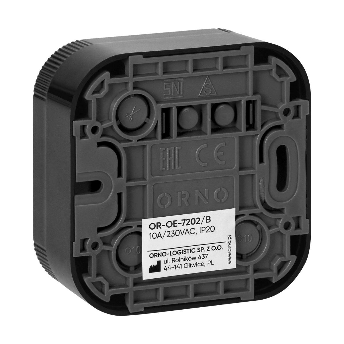 Intrerupator cap-scara aplicat 10A IP20 ToDo negru