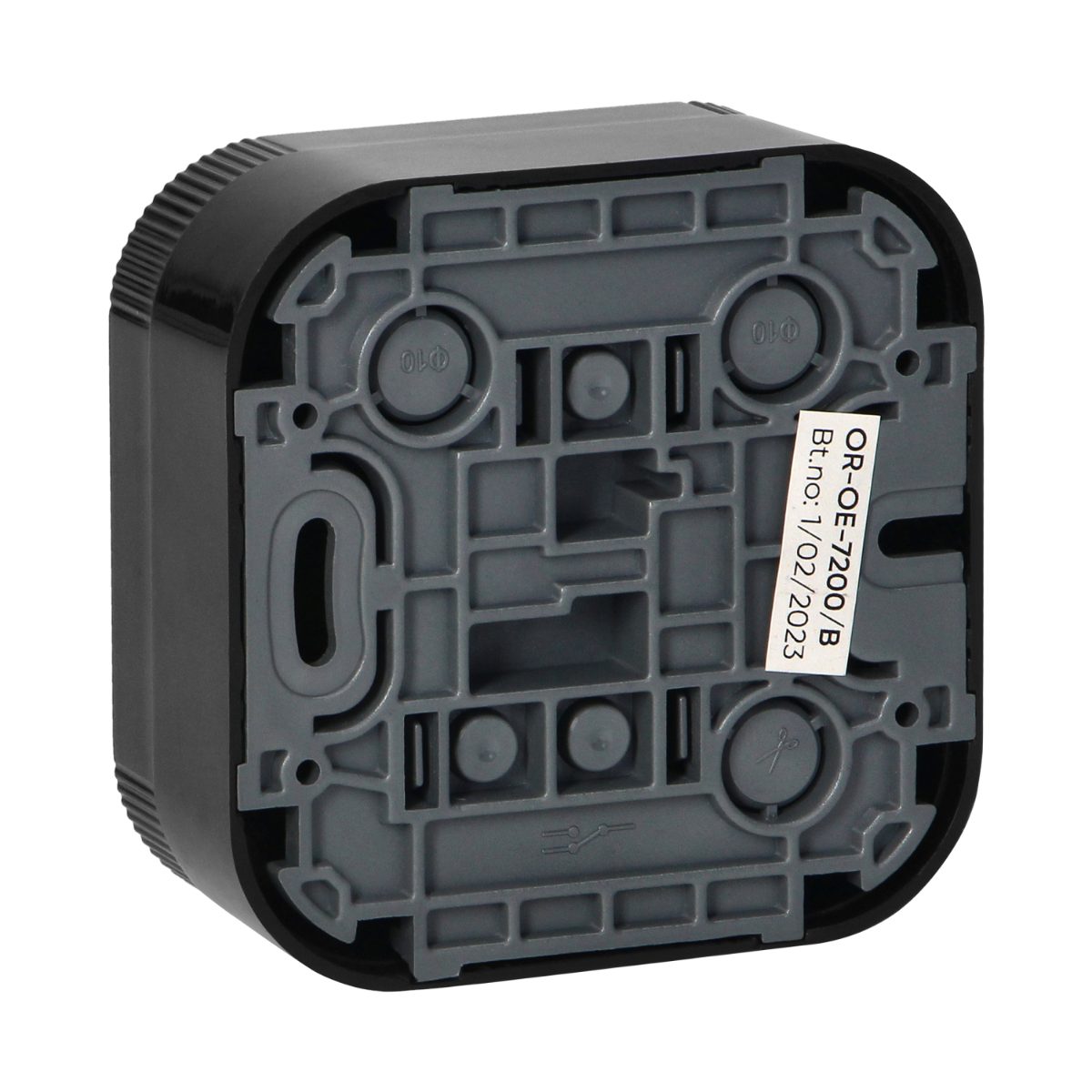Intrerupator simplu negru ToDo 10A/230VAC IP20 aplicat