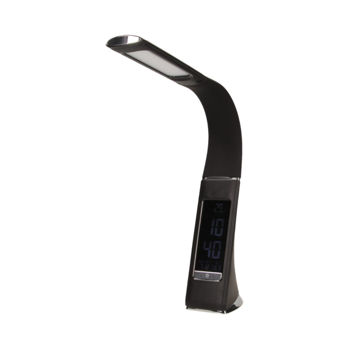 Lampa birou 5W 300LM 3 trepte alarma imitatie piele negru