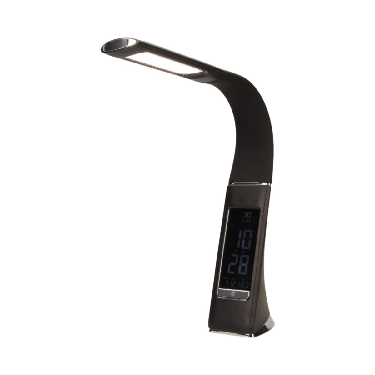 Lampa birou 5W 300LM 3 trepte alarma imitatie piele negru