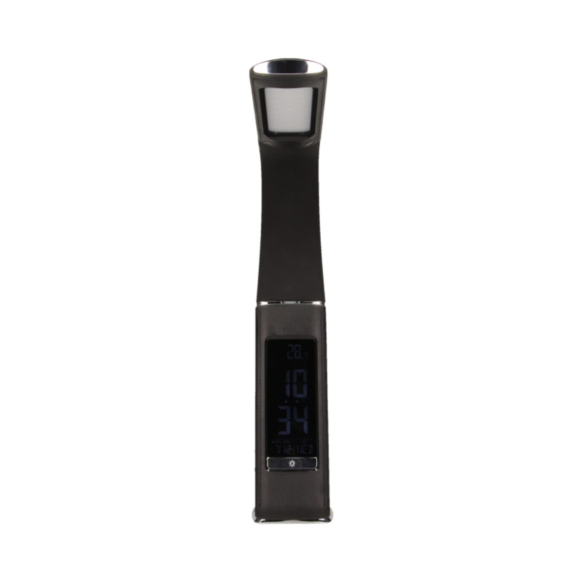 Lampa birou 5W 300LM 3 trepte alarma imitatie piele negru