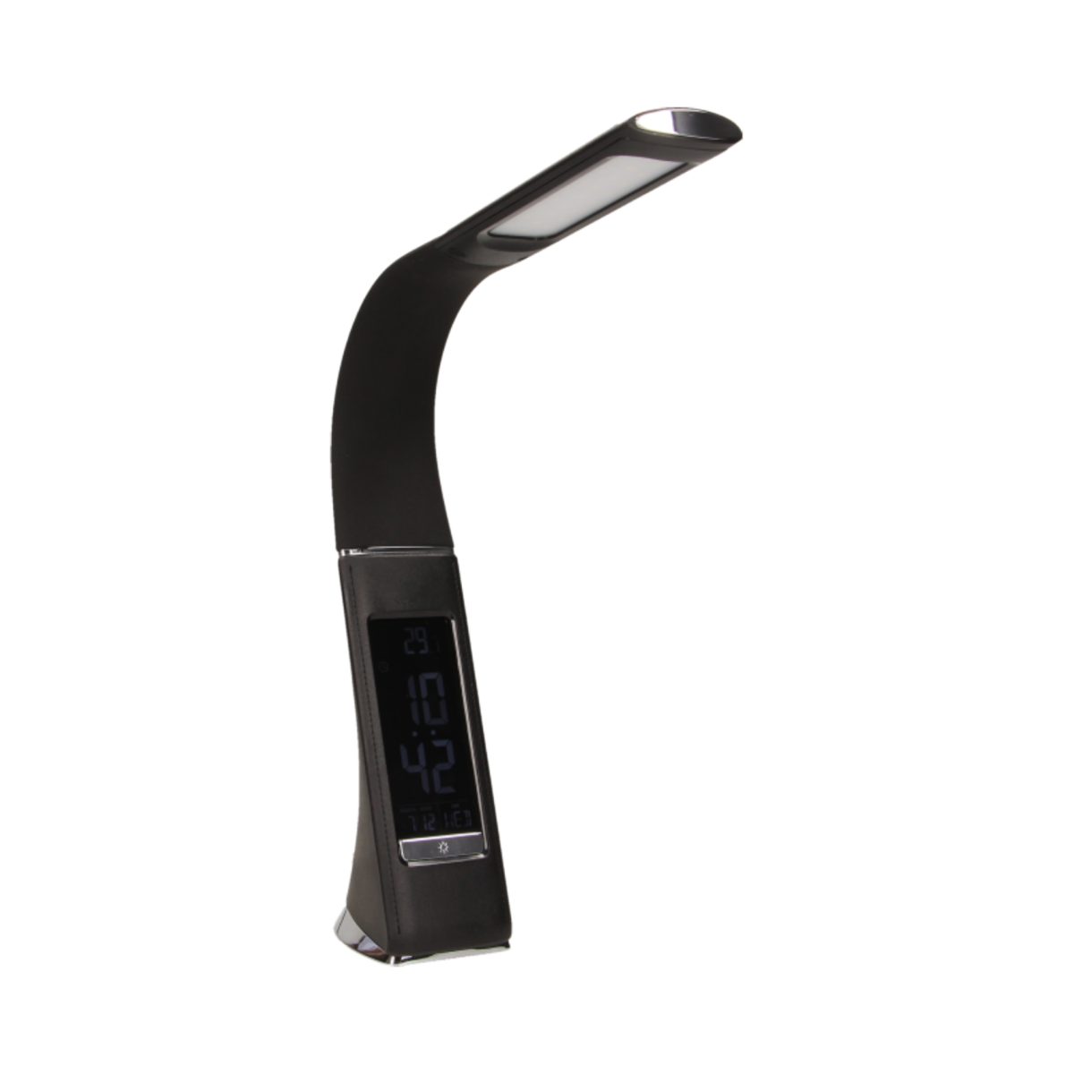 Lampa birou 5W 300LM 3 trepte alarma imitatie piele negru