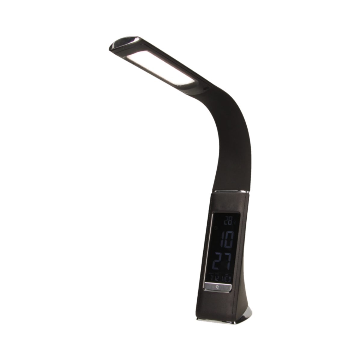 Lampa birou 5W 300LM 3 trepte alarma imitatie piele negru