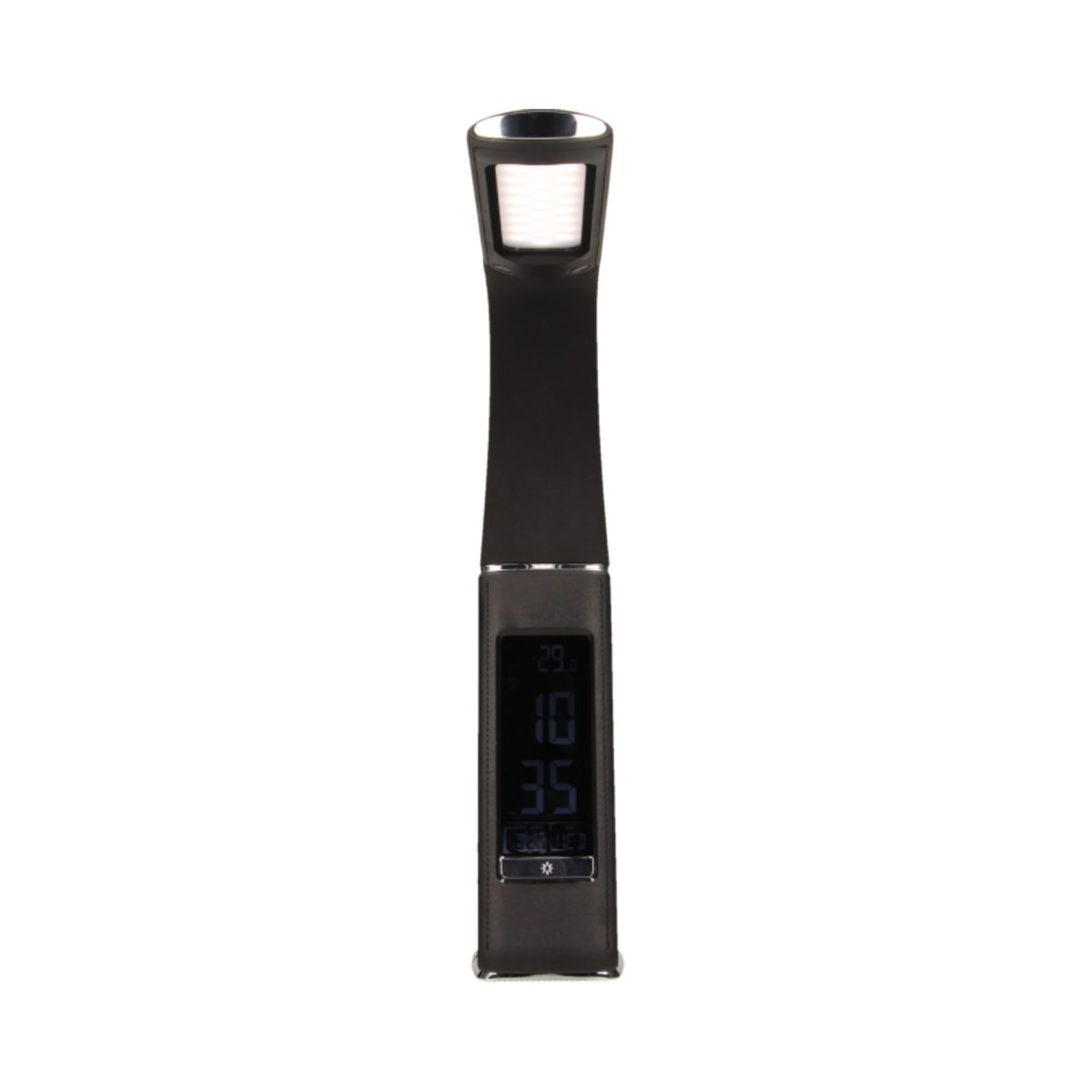 Lampa birou 5W 300LM 3 trepte alarma imitatie piele negru