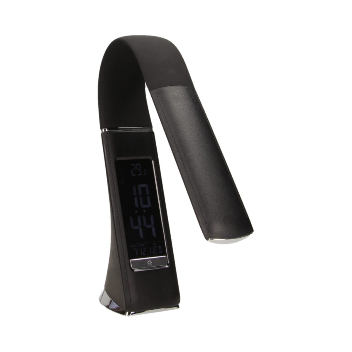 Lampa birou 5W 300LM 3 trepte alarma imitatie piele negru