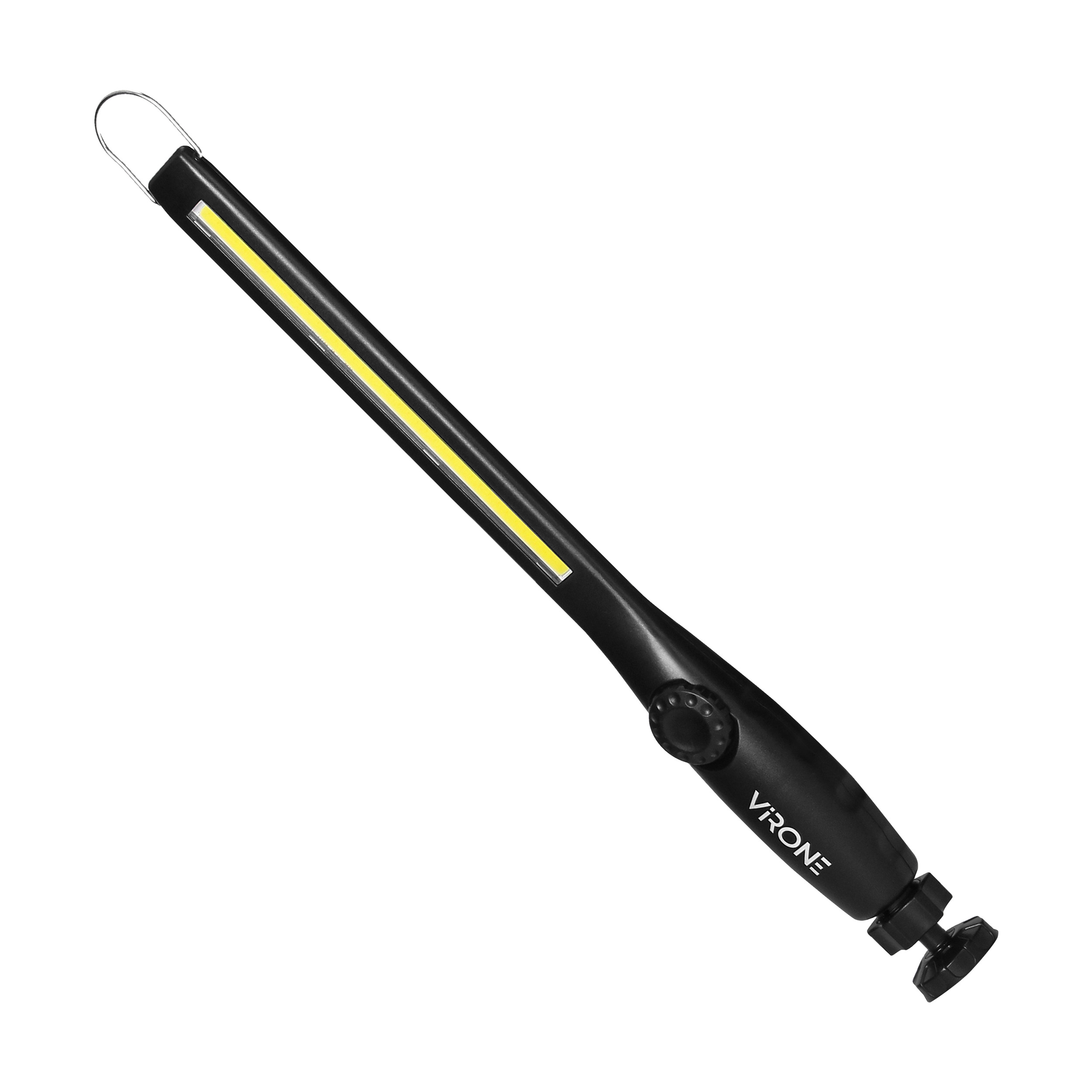 Lanterna de atelier LED, 10 W, 400 lm, 2000 mAh, reglabila, negru, ABS