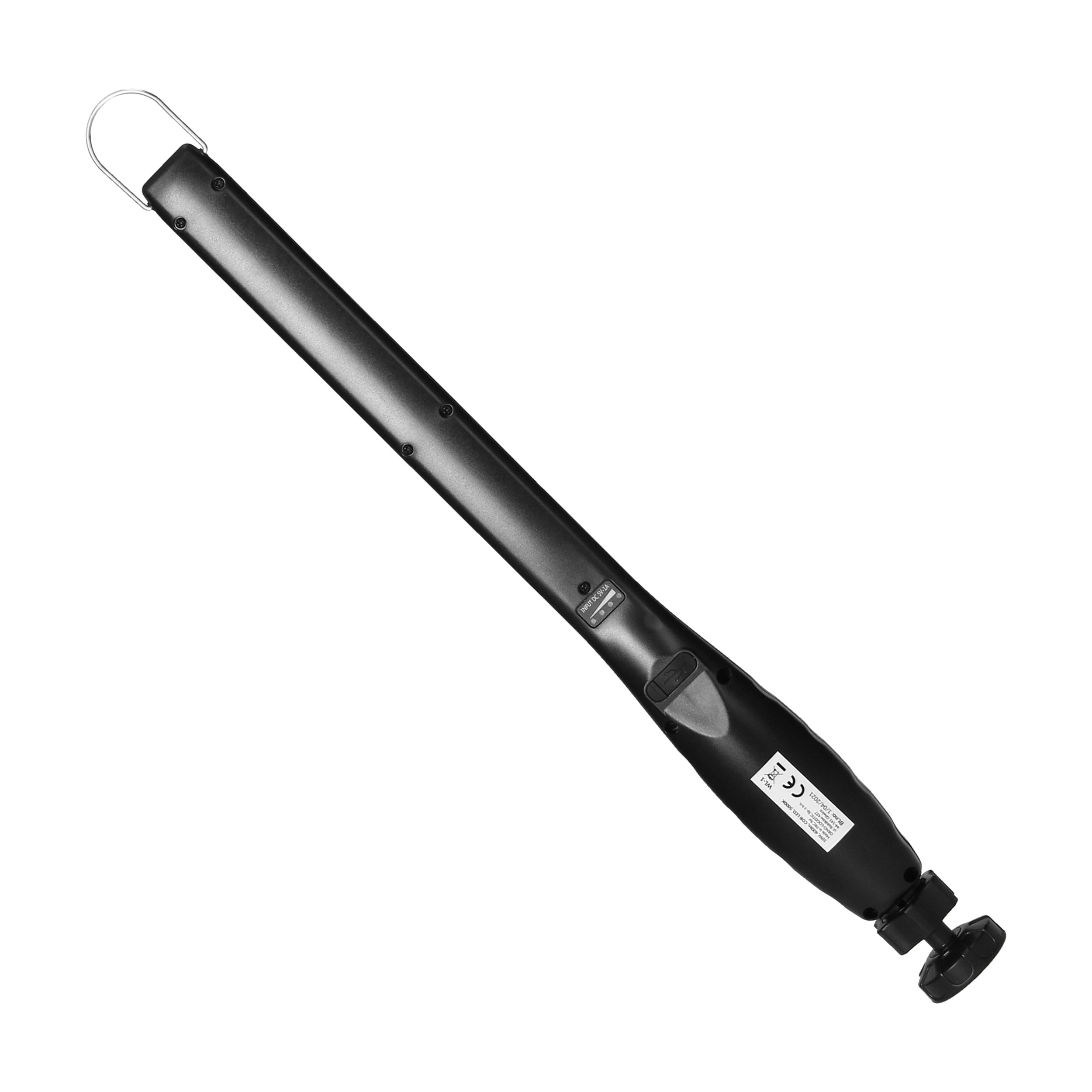 Lanterna de atelier LED, 10 W, 400 lm, 2000 mAh, reglabila, negru, ABS