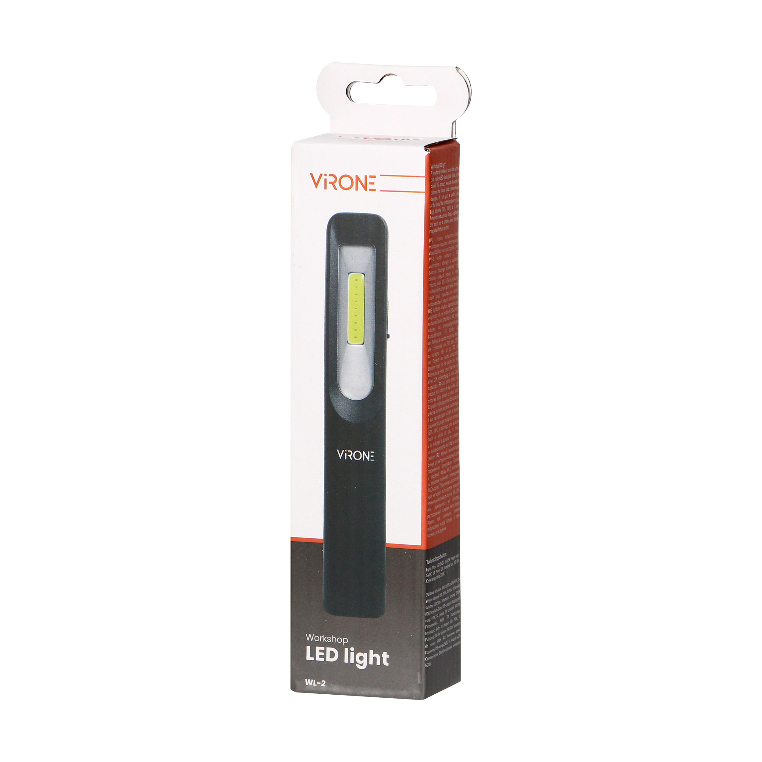Lanterna LED de atelier VIRONE, plastic, 3 moduri de lucru, multicolor