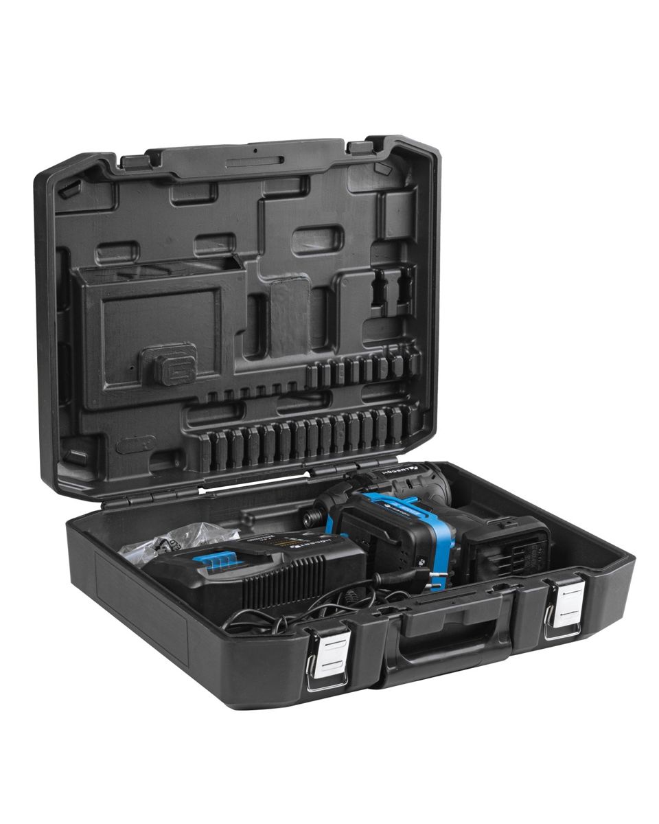Masina de insurubat cu impact acumulator incarcator 18 V 4Ah hex 3/4