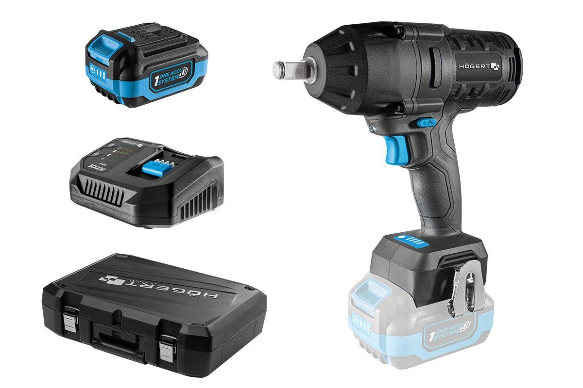Masina de insurubat cu impact acumulator incarcator 18 V 4Ah patrat 1/2