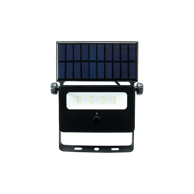 Mini proiector solar NOCTIS 2W 6000K IP65 negru