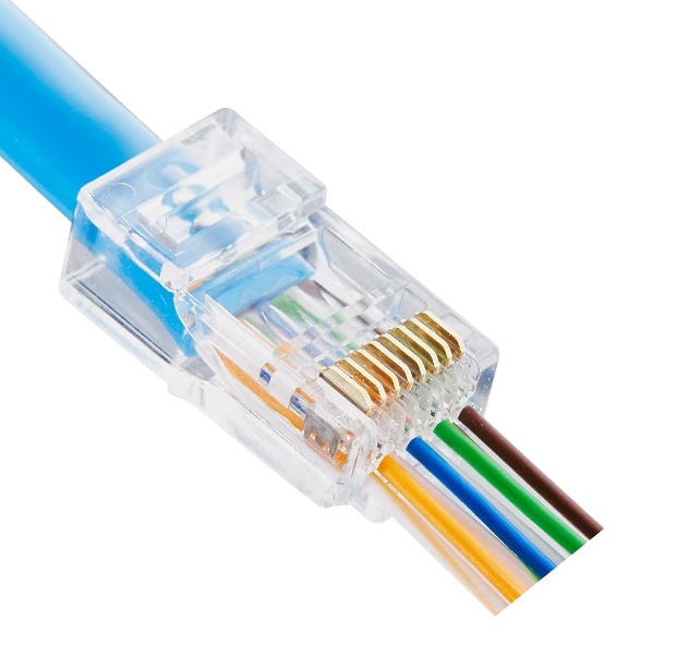 Mufa RJ45 UTP cat.5e pass-through, neecranata