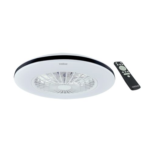 Plafoniera cu ventilator CCT 48W 2400lm/5110lm IP20 cu telecomanda