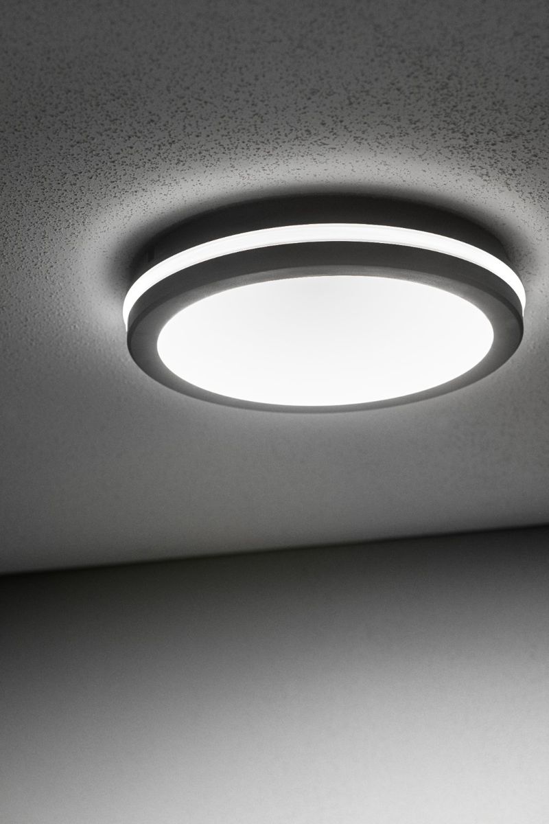 Plafoniera MARS 9in1 24/18/12W 100lm/W CCT AC220-240V IP65 neagra
