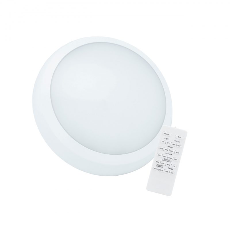 Plafoniera NYMPHEA CITY PRO cu senzor 18/24W CCT 230V IP65 IK08 D320 mm