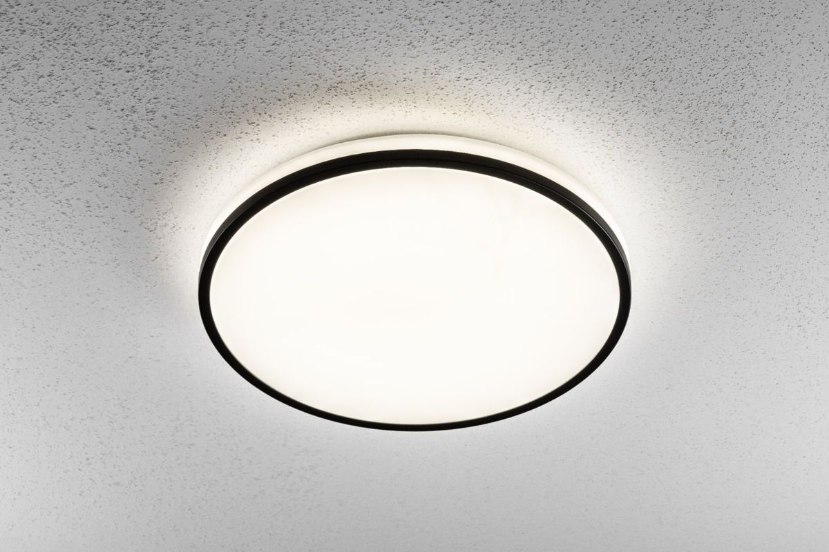 Plafoniera TULA 4000K 24W 1680lm O350mm AC220-240V IP44 neagra