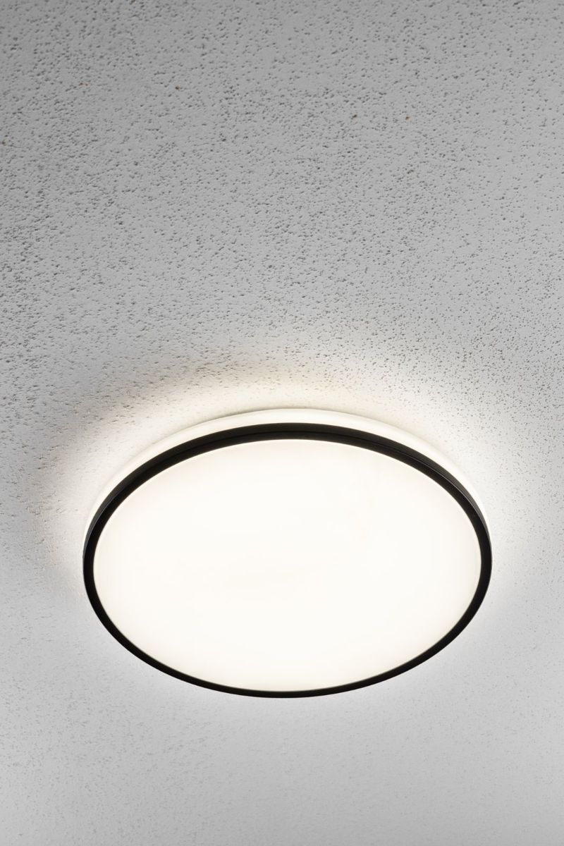 Plafoniera TULA 4000K 24W 1680lm O350mm AC220-240V IP44 neagra