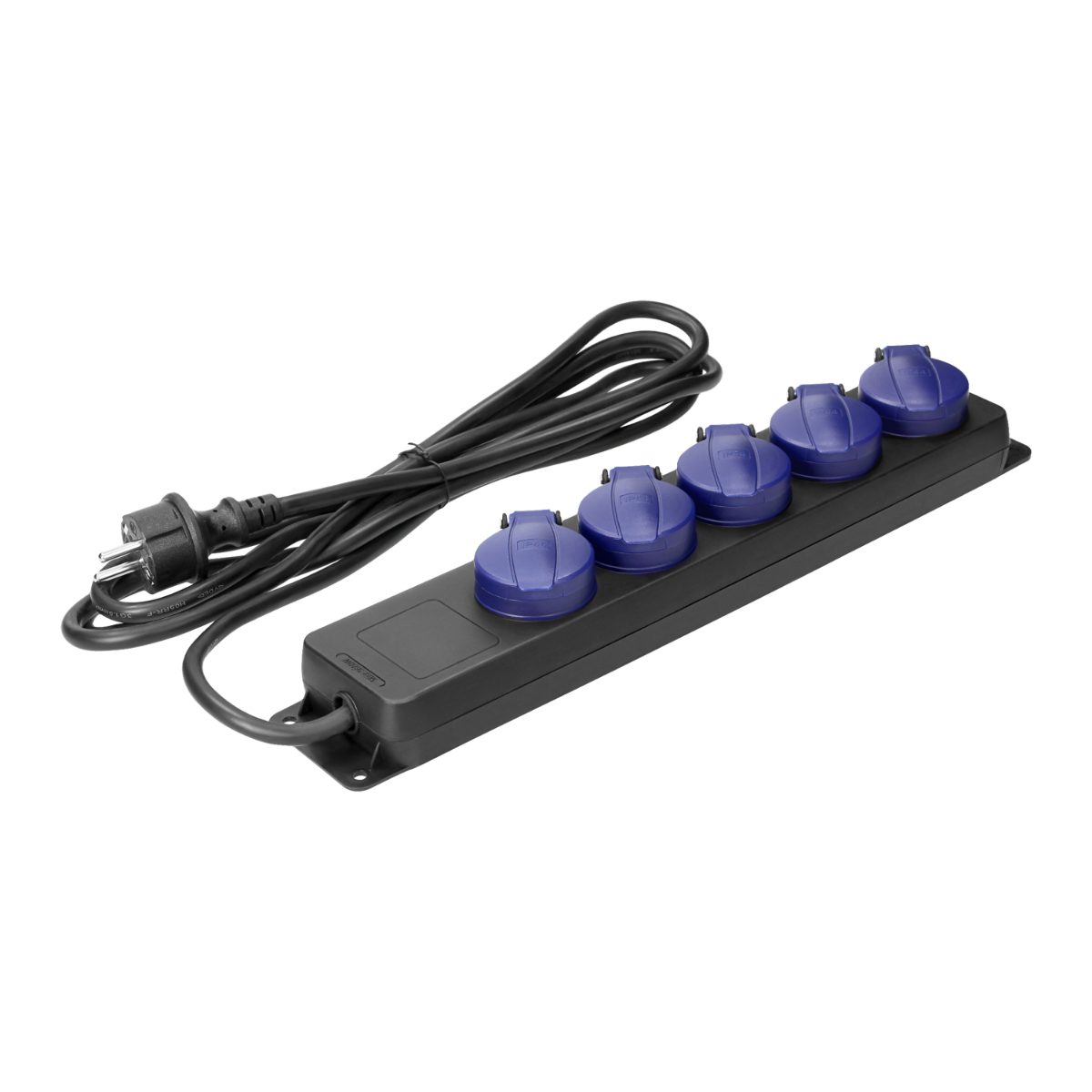 Prelungitor industrial 5 prize 5 m cablu H05RR-F 3x1.5 mm2 IP44 max. 3680W