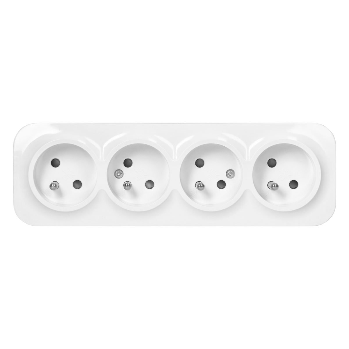 Priza cvatrupla alba ToDo 16A/230VAC IP20 aplicata