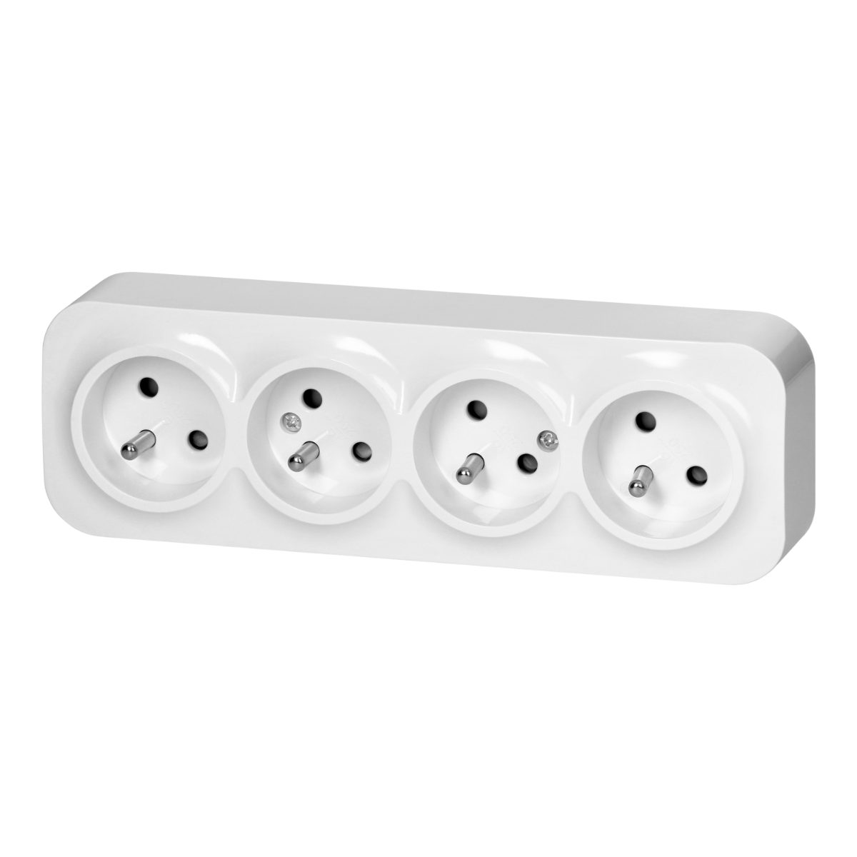 Priza cvatrupla alba ToDo 16A/230VAC IP20 aplicata