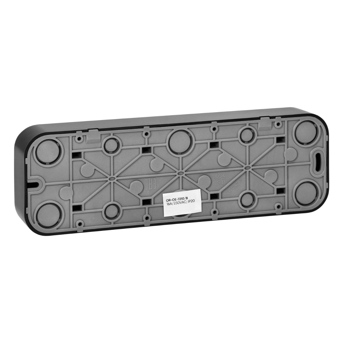 Priza cvatrupla negra ToDo 16A/230VAC IP20 aplicata