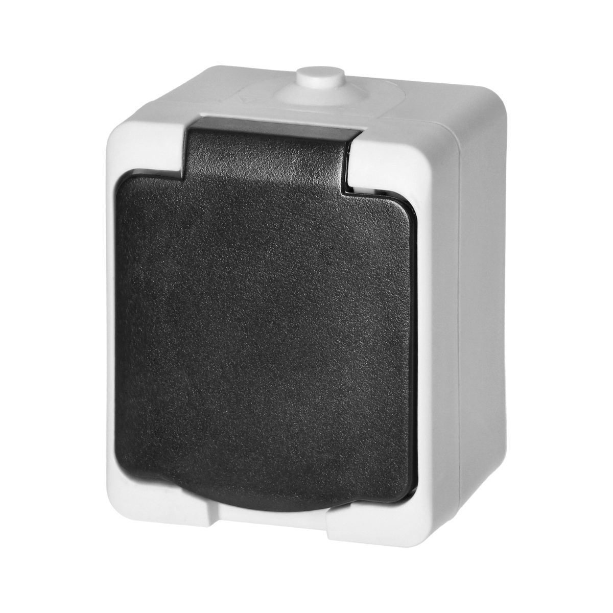 Priza pt 1xSCHUKO aquatic MINI IP54 alb/negru