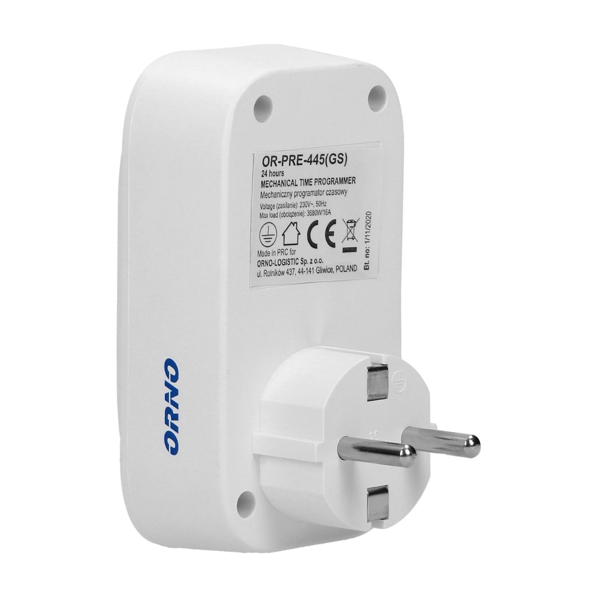 Priza Schuko cu senzor crepuscular 16A 230V IP20