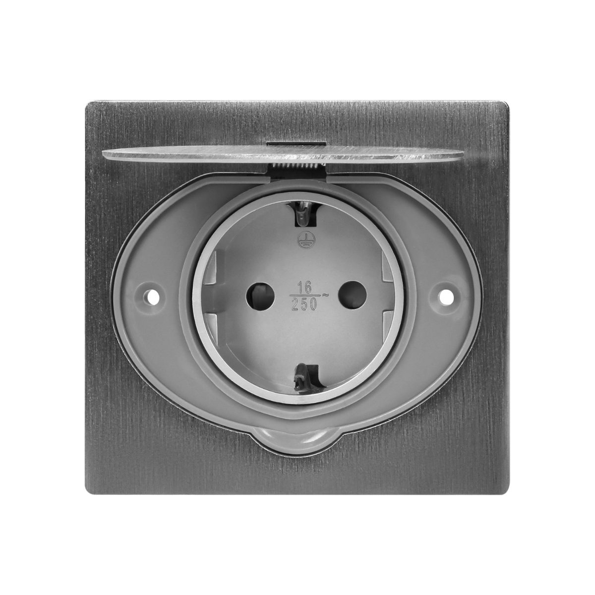 Priza Schuko IP44 otel inoxidabil incastrabila