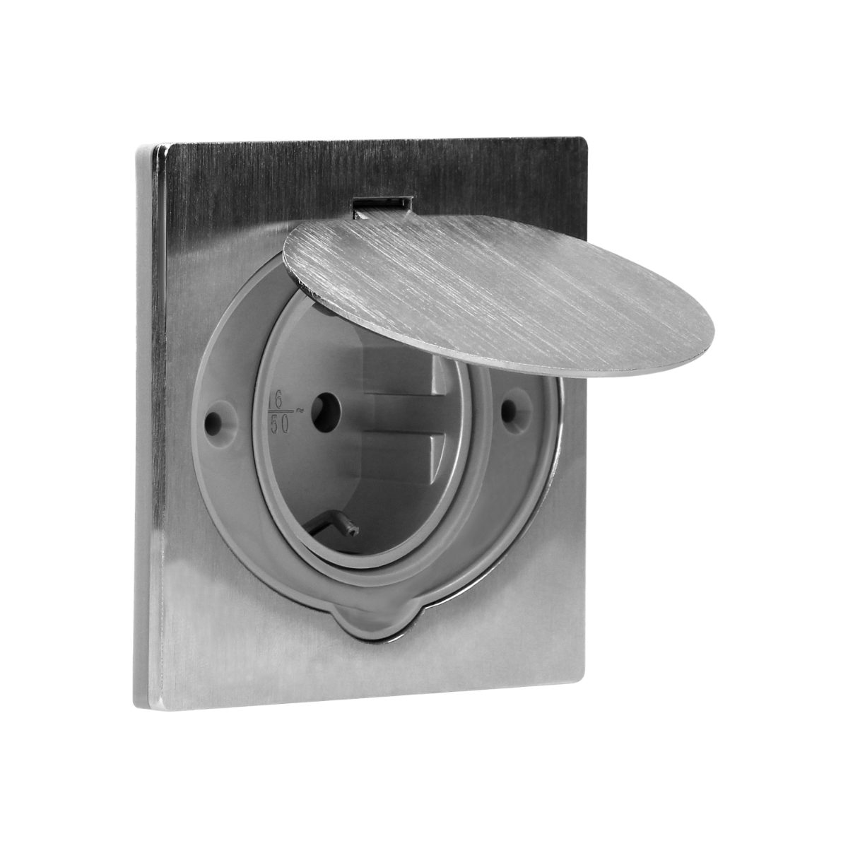 Priza Schuko IP44 otel inoxidabil incastrabila