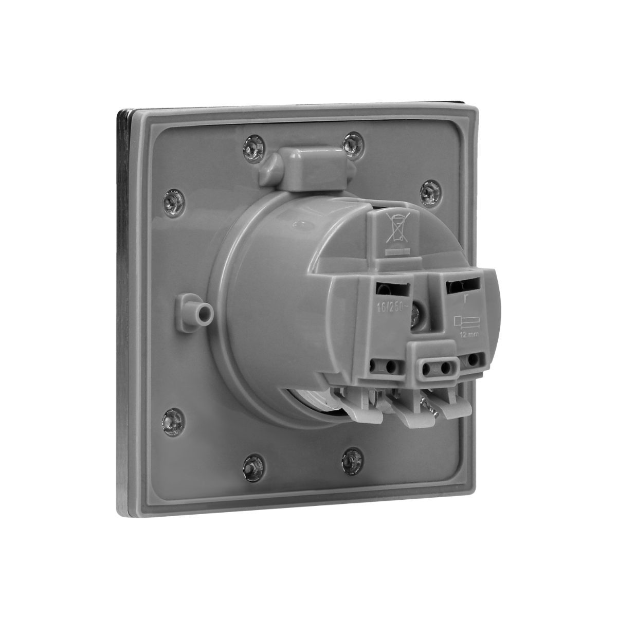 Priza Schuko IP44 otel inoxidabil incastrabila